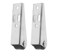 HOODANCOS Roue de Support Inférieure Directionnelle pour Porte en Bois Argentée en Nylon Pp Galvanisé, Installation Facile, pour Portail de Jardin ou Clôture de Cour