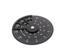 HOODANCOS Roue du Cercle des en Alliage D’Aluminium pour Guitare - Diagramme de Gammes et Accords Musicaux - Outil D’Apprentissage et Composition Portable pour Musiciens Débutants et