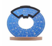 HOODANCOS Roue Théorique de Guitare Support - Outil D’apprentissage des Accords de Guitare Portable - Cercle des Bleu - Aide la Pratique la Composition Musicale - Entraînement