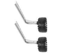 HOODANCOS Roues Auxiliaires pour Vélo Garçon et Filles Universelles Support Argenté Stabilisateurs d'apprentissage Robustes Kit de 2 Roues Latérales pour Débutants Couleur Aléatoire