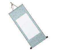 HOODANCOS Rouleau Suspendu Vierge en Papier Xuan Semi-Brut Vert 30x70 Cm pour Calligraphie et Peinture Traditionnelle Artistique Décoration Murale Artiste Adulte