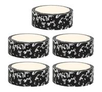 HOODANCOS Ruban Adhésif Décoratif Blanc en Papier 5pcs pour DIY et Décoration Maison, sans Trace, pour Scrapbooking et Créations Personnalisées