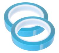 HOODANCOS Ruban Adhésif pour Réfrigérateur et Climatiseur Lot de 2 Rouleaux PET Bleu 20 MM X 5 M Fixation Temporaire Silencieuse pour Portes et Tiroirs
