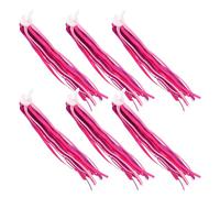 HOODANCOS Rubans à Pompons pour Vélo Garçon et Filles 24 Pièces en Polyester Rose Guirlandes Décoratives pour Guidon de Trottinette Accessoires Légers et Résistants pour Balades