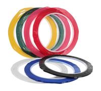 HOODANCOS Rubans de Marquage Colorés Haute Température 3 Mm X 66 M - 7 Rouleaux Adhésifs Pet Multi-usages pour Étiquetage Industriel, Loisirs Créatifs et Tableau Blanc