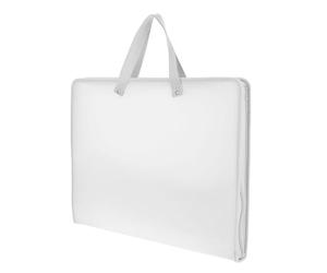 HOODANCOS Sacoche à Documents Organisateur Multifonction Blanche en PP Imperméable Portable pour Dossiers et Copies D'examen, pour Bureau et Étudiants en Art
