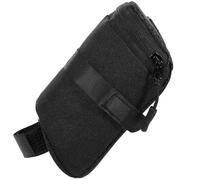 HOODANCOS Sacoche de Selle pour Vélo en Nylon Noir, Pochette de Rangement Multifonction sous Siège Arrière pour VTT et Vélo de Route, Sacoche Arrière Compacte pour Outils et Accessoires