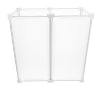 HOODANCOS Séparateur de Congélateur en Plastique Réglable Organisateur D’Étagère pour Réfrigérateur et Congélateur Coffre Panier de Rangement 1 Colonne 2 Étages 18X36X36 CM Organisation
