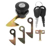 HOODANCOS Serrure Coffre Arrière Moto Électrique Antivol Zinc avec Crochets Sécurise Trunk pour Scooter Cyclomoteur et Véhicules Électriques