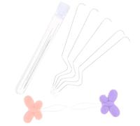 HOODANCOS Set D'aiguilles à Perles en Plastique et Fer Outil Pratique et Polyvalent Couleur Aléatoire pour Fabrication de Bijoux pour Perler Bracelets et Colliers Faits
