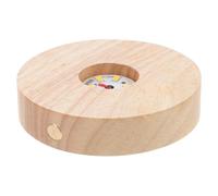 HOODANCOS Socle Lumineux LED Bois pour Boule de Cristal Veilleuse de Nuit Compacte USB avec Éclairage Chaud Support Décoratif pour Chambre et Bureau
