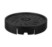 HOODANCOS Soucoupe à Plantes Ronde 26 Cm avec roulettes Noires, Plateau de Pot de Fleurs Mobile avec Bac de Récupération d'eau Intégré, Chariot à Plantes Polyvalent pour Intérieur