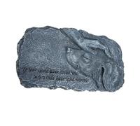 HOODANCOS Statuette Commémorative pour Animaux De Compagnie en Résine Résistante, Décoration Jardin Roche Couleur, Monument Funéraire Intérieur Et Extérieur, Souvenir pour Chiens Et Chats