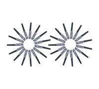 HOODANCOS Stylo Gel à Encre Noire 0,5 Mm à Pointe Fine, Lot de 50 Stylos à Bille Courts Capuchon, Écriture Fluide pour Bureau, École et Prise de Notes Quotidienne