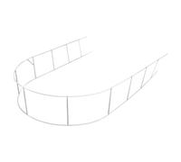 HOODANCOS Support de Fond en Métal Blanc pour Mariage et Jardin - Arche Fleurie en Pergola Métallique, Structure D’Arche en Arc pour Décoration Prénuptiale, Support Polyvalent pour Ballons