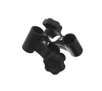 HOODANCOS Support de Plateau pour Fauteuil Roulant Noir, Fixation Sécurisée en Plastique, 1 Paire de Clips Robustes pour Table de Repas, Accessoire Compatible pour Personnes Âgées et