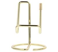 HOODANCOS Support de Téléphone Portable de Bureau en Métal Doré, Porte-Cartes de Visite Multifonction, Support Stable sans Soudure pour Smartphone et Cartes, Accessoire Pratique pour Bureau