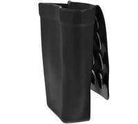 HOODANCOS Support Isolé en Silicone Noir Pochette Résistante la Chaleur pour Lisseur à Cheveux Léger et Protecteur avec Ventouse, pour Usage en Voyage pour Outils Coiffants