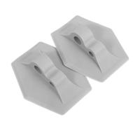 HOODANCOS Support Moteur pour Bateau Gonflable 2 Pièces Gris Clips Hexagonaux en PP pour Corde Fixation Stable et Résistante aux UV Compatible Kayak Pneumatique Montage