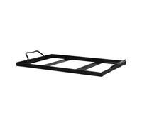 HOODANCOS Support Plaque Barbecue Émail Noir Rack Métallique Stable pour Bloc de Sel Accessoire Pratique pour Cuisine et Barbecue