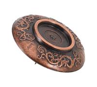 HOODANCOS Support pour Bâtonnets de Moxa en Cuivre avec Plateau Cendrier, Motif Zodiaque Chinois, Taille Moyenne, Porte-bâtonnets Stable pour Moxibustion à Domicile, Aromathérapie et Bien-