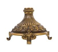 HOODANCOS Support pour Plateau à Fruits Alliage de Zinc Socle Métallique Stable Décoratif pour Présentoir de Vase et Jardinière Base Polyvalente pour Table Basse Salon et Centre de Table