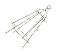 HOODANCOS Support Suspendu en Acier Inoxydable pour Barbecue Grille de Cuisson Petite Taille avec Crochets Accessoire Pratique pour Grillades en Extérieur Ustensile Solide et Lisse