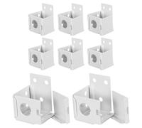 HOODANCOS Supports Métalliques pour Stores 1 Pouce Lot de 8 Pièces Boîtier Extra-Plat Robuste Fixation Stable pour Rail de Stores Accessoires de Remplacement pour Installation Fenêtres
