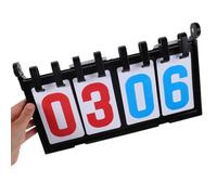HOODANCOS Table Scoreboard Portable à Chiffres pour Sports Multisports Compteur de Score Flip Facile à Utiliser avec Coque Plastique Épaisse Compatible Tennis Football Basketball et Billard