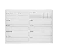 HOODANCOS Tableau Blanc Adhésif Amovible en Pvc pour Planning Hebdomadaire, Effaçable à Sec, Flexible et Réutilisable, pour Bureau, Classe ou Réfrigérateur