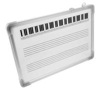 HOODANCOS Tableau Blanc Pédagogique Effaçable à Sec pour Portée Musicale 30x40 Cm Double Face Lignes de Repères pour Apprentissage des Notes et Formation Musicale