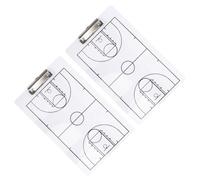HOODANCOS Tableau de Basket- Planche de Coaching Pratique et Légère en Pvc Effaçable à Sec 2pcs pour Entraîneurs pour Démonstration de Formation