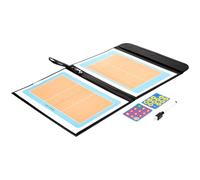 HOODANCOS Tableau d'Entraînement de Volley-Ball en Fer Léger Kit Réutilisable Plateau d'Écriture Panneau Multifonction pour Planification Communication Stratégique en Match Équipement