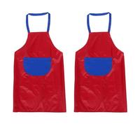 HOODANCOS Tablier D'artiste pour Garçon et Filles 2pcs en Pvc Imperméable, Facile à Nettoyer et Réutilisable, pour Peinture Cuisine des Garçon et Filles