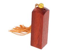 HOODANCOS Tampon Bois Vierge Avec Fiole à Pompon Sceau Chinois Pour Pratique Et Gravure De Noms Timbre Bois Artisanat Créatif Adapté Divers Niveaux