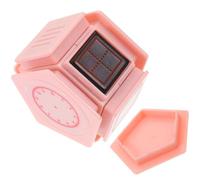 HOODANCOS Tampon Multifonctionnel Sept Enseignants en Abs, Design Compact et Rose, Distribution Automatique D'encre, pour Garçon et Filles et Étudiants
