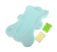 HOODANCOS Tapis de Bain Bébé en Éponge Mint Coussin de Bain Tout-petit Doux et Stable Confortable pour Usage Polyvalent Tapis Antidérapant pour Lavabo et Table à Langer Couleur Aléatoire