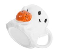 HOODANCOS Tasse à Café Géante Halloween Céramique Citrouille Mug Décoratif et Polyvalent pour Boissons Festives Esprit Spooky pour