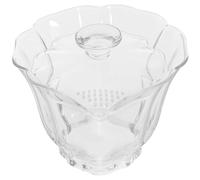 HOODANCOS Tasse à Thé Verre Borosilicate Haute Résistance Coupe Compacte avec Couvercle Adaptée pour Thé Kung Fu et Cérémonie Chinoise Pratique pour Maison et Bureau