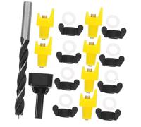 HOODANCOS Tétines D'abreuvement pour Volailles Poulets Canards - Kit 12 Pièces Jaune Foret et Clé - Abreuvoir Automatique Anti-gaspillage pour Élevage Avicole Polyvalent