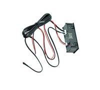 HOODANCOS Thermomètre Extérieur Multifonction pour Voiture avec Horloge LED Double Affichage Température Intérieure et Extérieure Module Électronique Vert pour Tableau de Bord et Aquarium