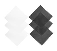 HOODANCOS Tissu Aïda 14 Points En Coton Naturel 30x30cm, 6 Pièces Toile à Broder Quadrillée Blanc Et Noir, Pour Broderie Au Point De Croix Diy, Loisirs Créatifs, Couture Et Travaux Manuels