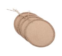 HOODANCOS Toiles en Lin 4 Pcs 20 CM - Panneaux Créatifs pour DIY Décoration Murale en Toile de Jute Tableau à Tisser pour Garçon et Filles Loisirs Créatifs Éducatifs en Maternelle