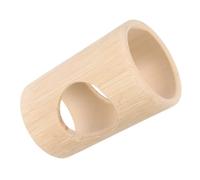 HOODANCOS Tunnel pour Hamster en Bambou Naturel Grosse Cachette Solide et Grotte Confortable d'Aménagement pour Cage Refuge Sécurisé et Tube de Jeu Adapté aux Petits Rongeurs