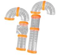 HOODANCOS Tunnel pour Hamster Tube Transparent pour Cage à Monter Soi-Même Jouets pour Cochon d'Inde Facile à Installer et Démonter Favorise L'Observation et L'Activité