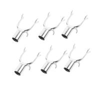 HOODANCOS Tuteurs de Branches d'Arbres Lot de 6 Supports en Alliage d'Aluminium Argenté 19 Cm pour Arbres Fruitiers Jardin Vigne Outil de Soutien Facile à Installer Réutilisable