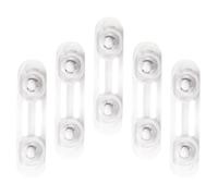 HOODANCOS Verrous de Sécurité pour Garçon et Filles 5pcs sans Bouton Adhésif Double Face en Abs et Pvc pour Armoires et Réfrigérateurs, Protection pour Tiroirs et Placards