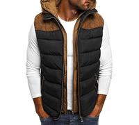 Hooded Bubble Gilet Doudoune Sans Manches Homme Hiver Chaud Manteaux Sans Manche à Capuche Classics Veste Matelassé Hommes GarçOn Automne Hiver Taille S à 5xl Gilet à Capuche Doudoune Sportif Zip