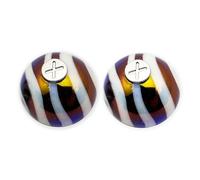 HOODIE CHARMS - Série Candy Swirl - Perles de Personnalisation pour Cordon de Sweat à Capuche - Motif Spirale Brillante - Accessoire Unisexe pour Mode Fun, Streetwear et Custom Créatif (Black)
