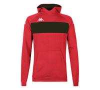 Kappa Sweatshirt à capuche DACCIO Noir/Rouge XL Homme